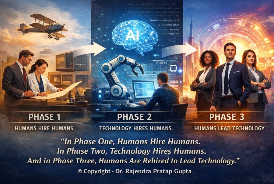 In Phase One, humans hire humans. In Phase Two, technology hires humans. In Phase Three…