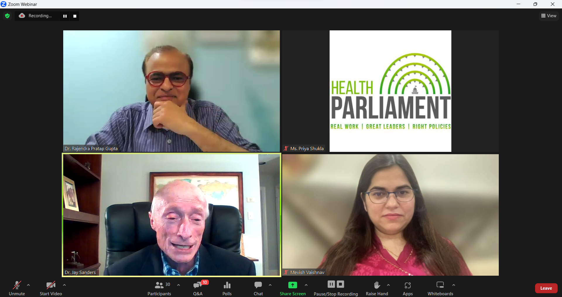 Live Interactions with Pioneers in Digital Health