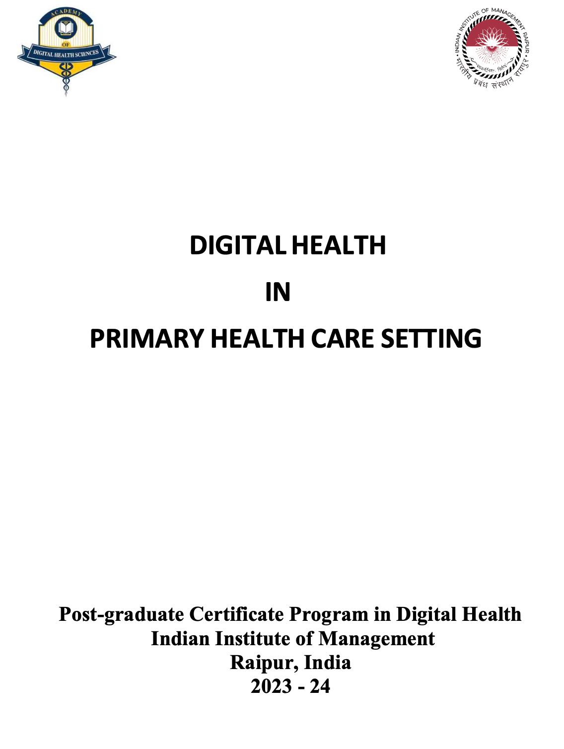Digital Health In Primary Health Care Setting